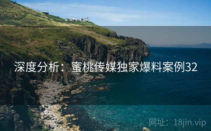 深度分析：蜜桃传媒独家爆料案例32