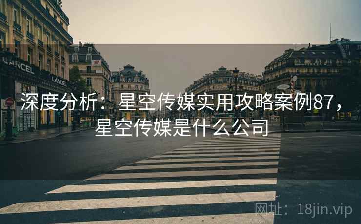 深度分析：星空传媒实用攻略案例87，星空传媒是什么公司