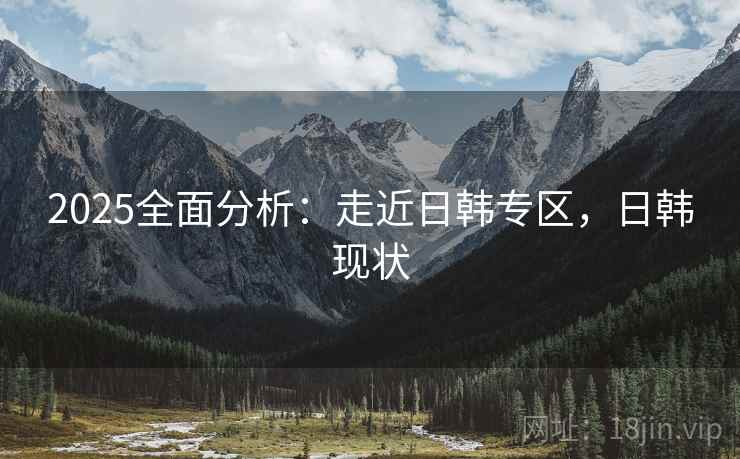 2025全面分析：走近日韩专区，日韩现状