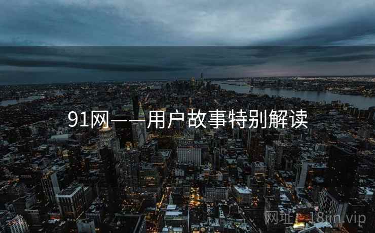 91网——用户故事特别解读