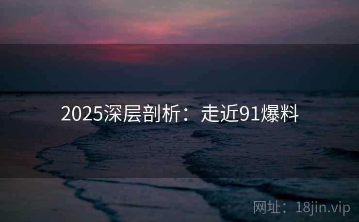 2025深层剖析：走近91爆料