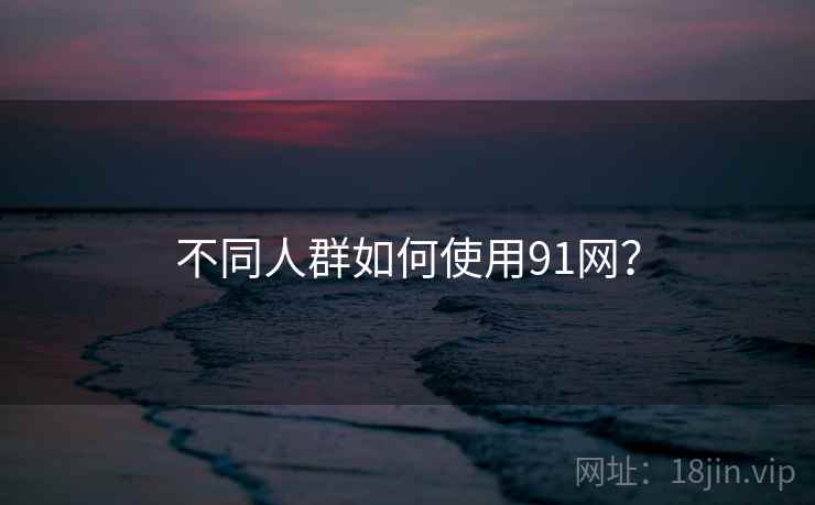 不同人群如何使用91网？