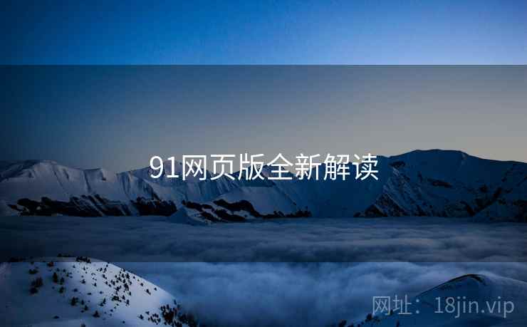 91网页版全新解读